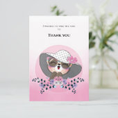 Jolie Carte de remerciements de fentes (Debout devant)