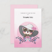 Jolie Carte de remerciements de fentes (Devant / Derrière)