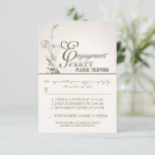 jolie carte de réponse de mariage (Debout devant)