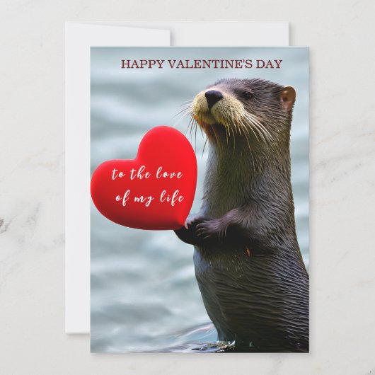 Jolie carte de Saint-Valentin personnalisée avec u (Devant)