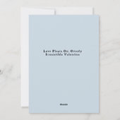 Jolie carte de Saint-Valentin personnalisée avec u (Dos)