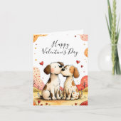 Jolie carte de Saint-Valentin pour chien (Devant)