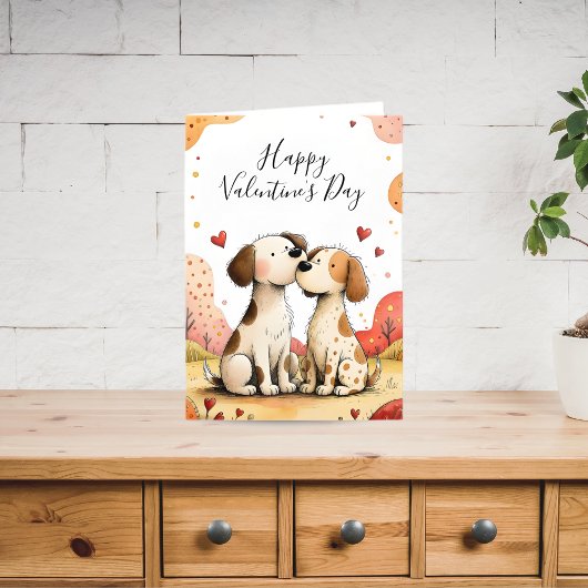 Jolie carte de Saint-Valentin pour chien