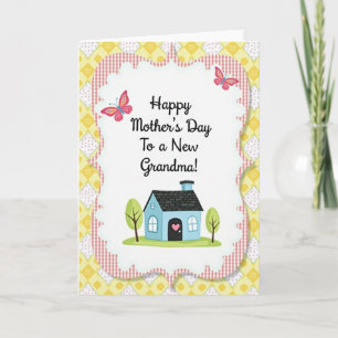 Jolie carte de scène de maison pour la fête des mè