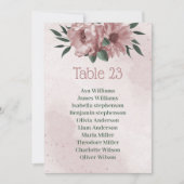 jolie carte de sièges botaniques fleurs roses (Devant)