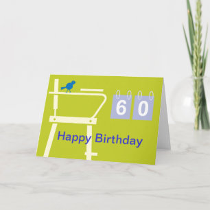 Jolie carte de tennis pour anniversaire