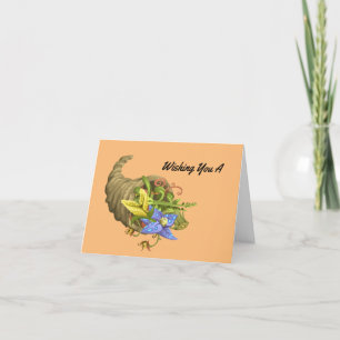 Jolie carte de vacances Cornucopia