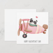 Jolie carte de vacances de la Saint-Valentin (Devant / Derrière)