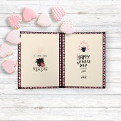 Jolie carte de vacances de la Saint-Valentin avec 