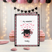 Jolie carte de vacances de la Saint-Valentin pour