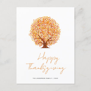Jolie carte de vacances de thanksgiving avec lettr