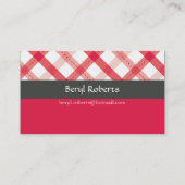 JOLIE CARTE DE VISITE :: en vichy motif 4L (Dos)