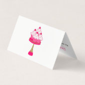 Jolie carte de visite plié de boulangerie par (Dos)