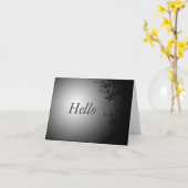 Jolie carte de voeux (Fleur jaune)