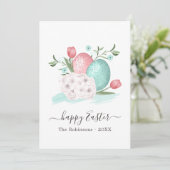 Jolie carte de vœux de Pâques (Debout devant)