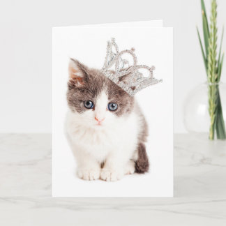 Jolie carte de voeux de princesse Kitten