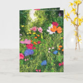 Jolie carte de voeux Fleur sauvage Meadow (Fleur jaune)