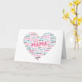 Jolie carte de vœux pour mère ; maman ; (Fleur jaune)