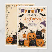 Jolie carte d'Halloween (Devant / Derrière)