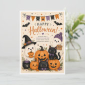Jolie carte d'Halloween (Debout devant)