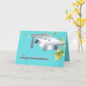 Jolie carte d'obtention du diplôme de ligue de (Fleur jaune)