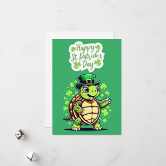 Jolie carte drôle de tortue - Bonne fête de la Sai