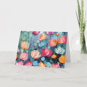 Jolie carte florale aquarelle