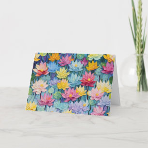 Jolie carte florale aquarelle