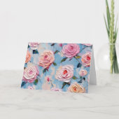 Jolie carte florale aquarelle (Devant)