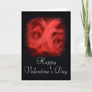 Jolie carte Heureuse Sainte-Valentin Red Roses 1