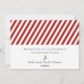 Jolie carte illustrée du village du Pôle Nord pour (Dos)