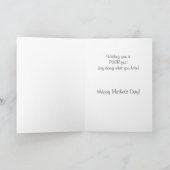 Jolie carte personnalisable du jour de mère de (Intérieur)