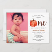 Jolie carte photo bébé premier anniversaire Citrou (Devant)