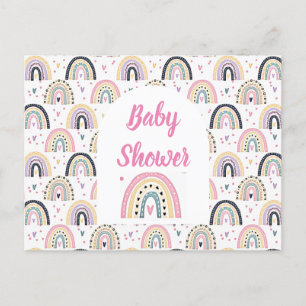 Jolie carte postale arc-en-ciel pastel pour annonc