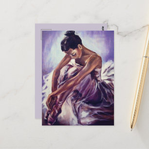 Jolie carte postale Ballerina Print