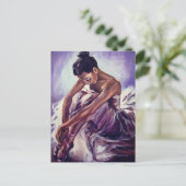 Jolie carte postale Ballerina Print (Debout devant)