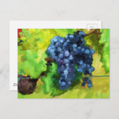 Jolie carte postale de couleur d'eau Abstraite (Devant / Derrière)