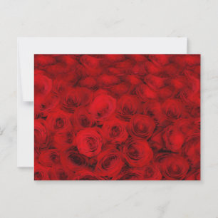 Jolie carte postale de fleurs de roses rouges
