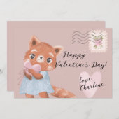 Jolie carte postale de la Saint-Valentin au thème  (Devant / Derrière)