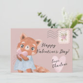 Jolie carte postale de la Saint-Valentin au thème  (Debout devant)