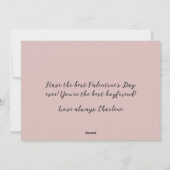 Jolie carte postale de la Saint-Valentin avec pand (Dos)