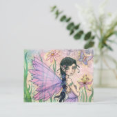 Jolie carte postale de papillon fée par Molly Harr (Debout devant)