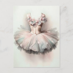 Jolie carte postale de robe de ballet