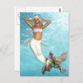 Jolie carte postale de sirène (Devant / Derrière)