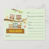 Jolie carte postale d'invitation de conception pou (Devant)