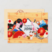 Jolie carte postale du Japon (Devant / Derrière)