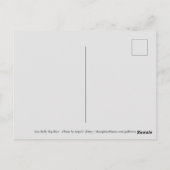 Jolie carte postale florale de l'holly de mer bleu (Dos)