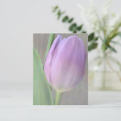 Jolie carte postale Lavender Tulip (Debout devant)