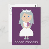 Jolie carte postale Sober Princess (Devant / Derrière)