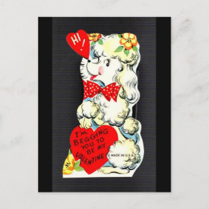 Jolie carte postale vintage de la Saint-Valentin d